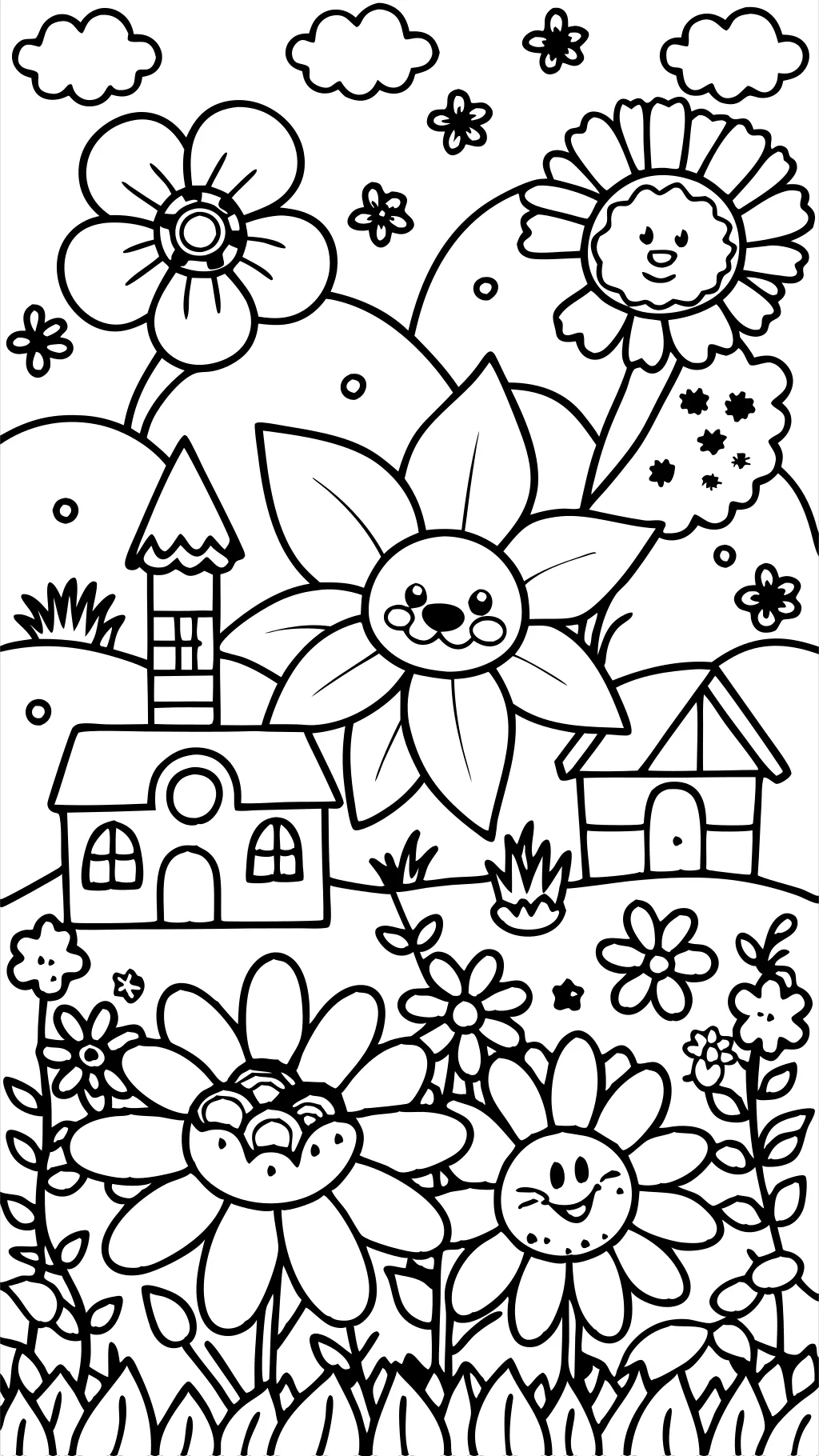 large print coloring pages